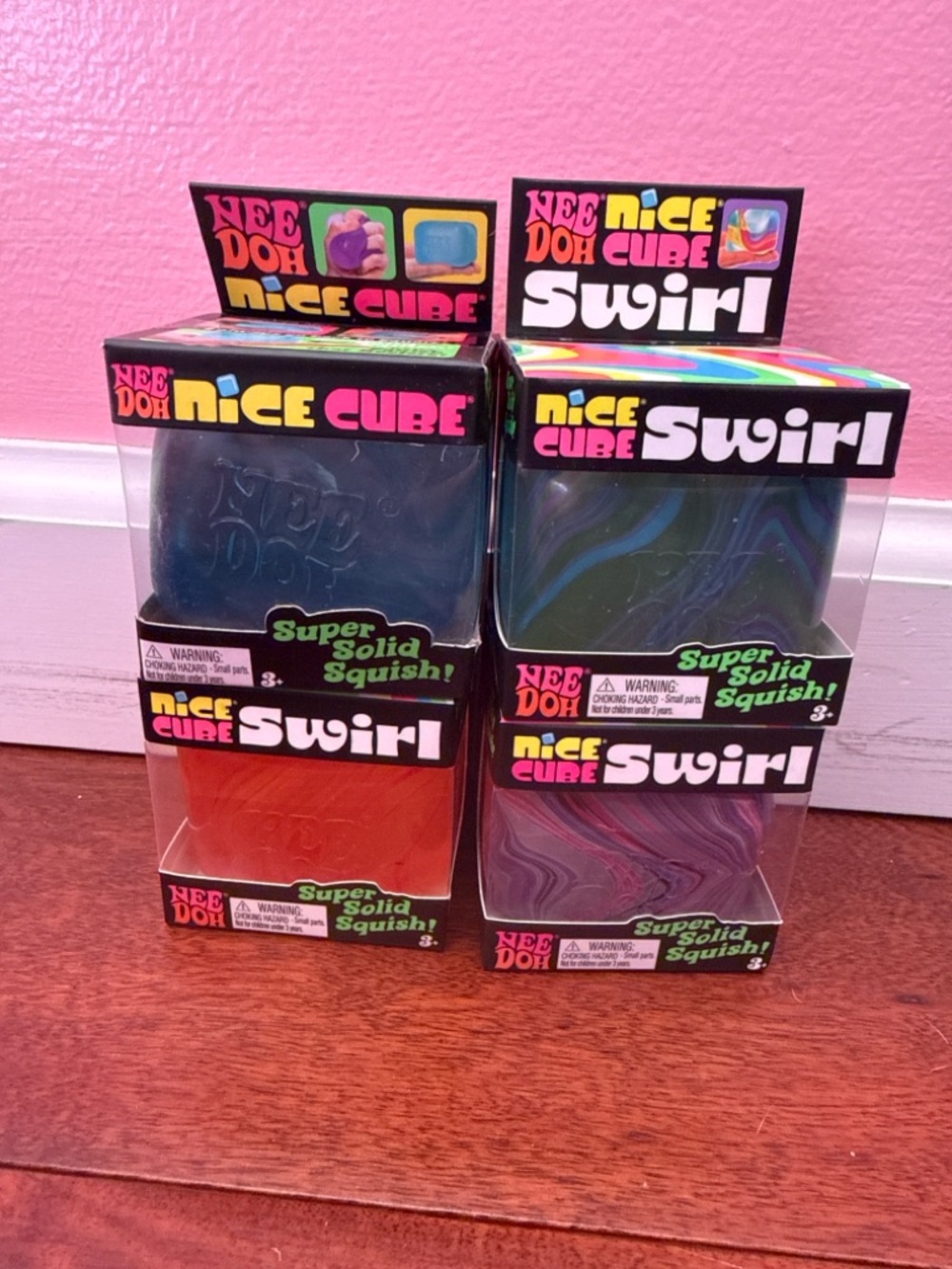 NeeDoh Nice Cube Swirl Squishy - Multicolor